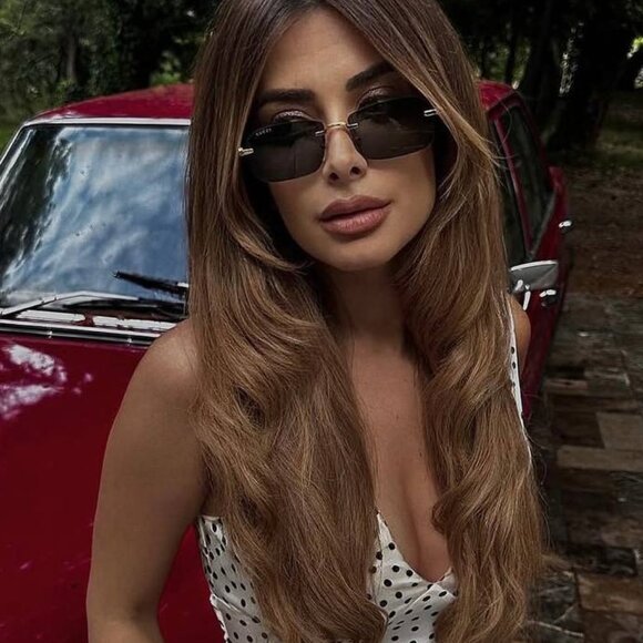Gucci GG1221S 001 Sunglasses Gold/Black Rectangle Frame, Grey Lenses main image 4